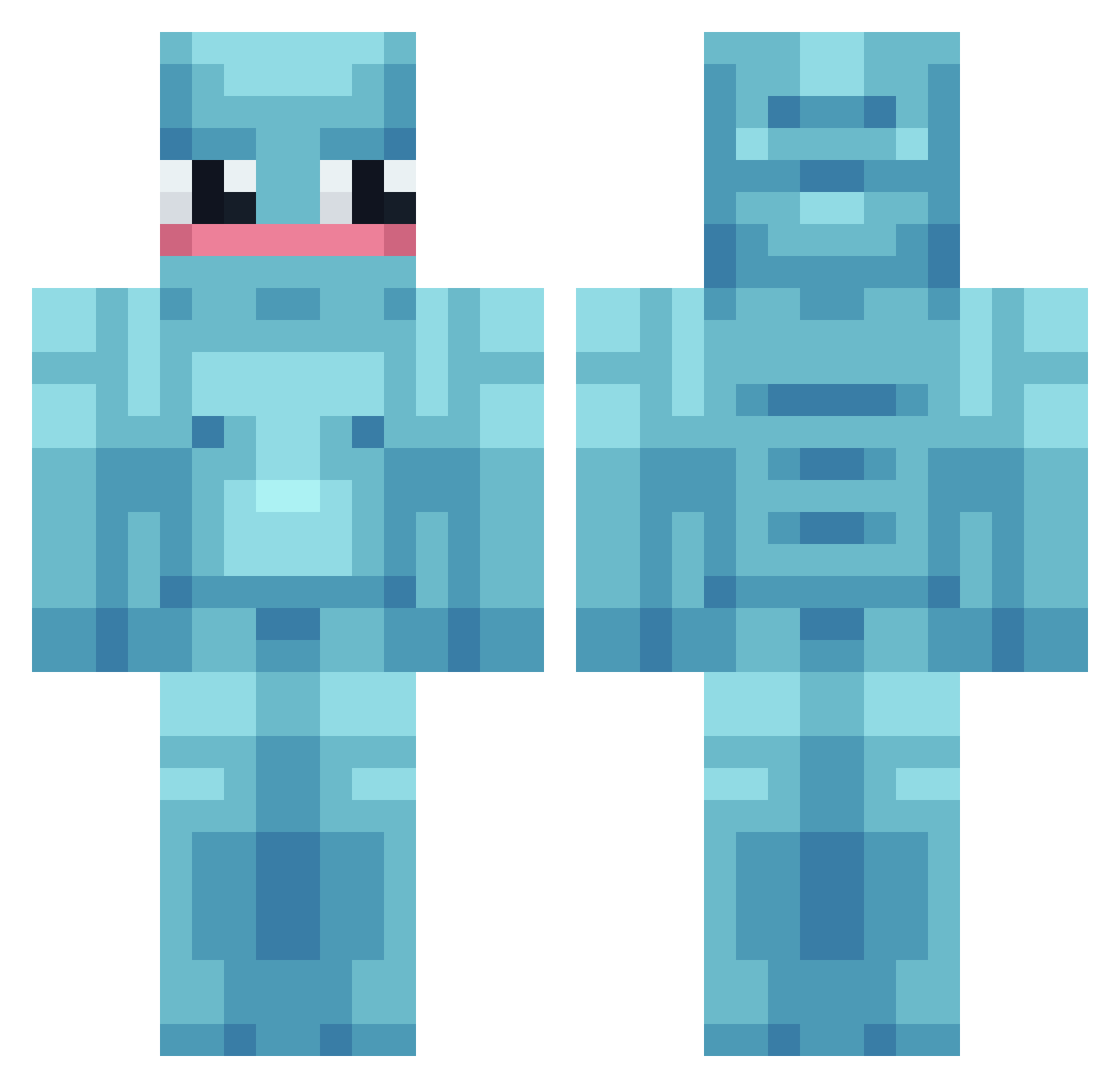 Puma4fr Minecraft skin, front and back view