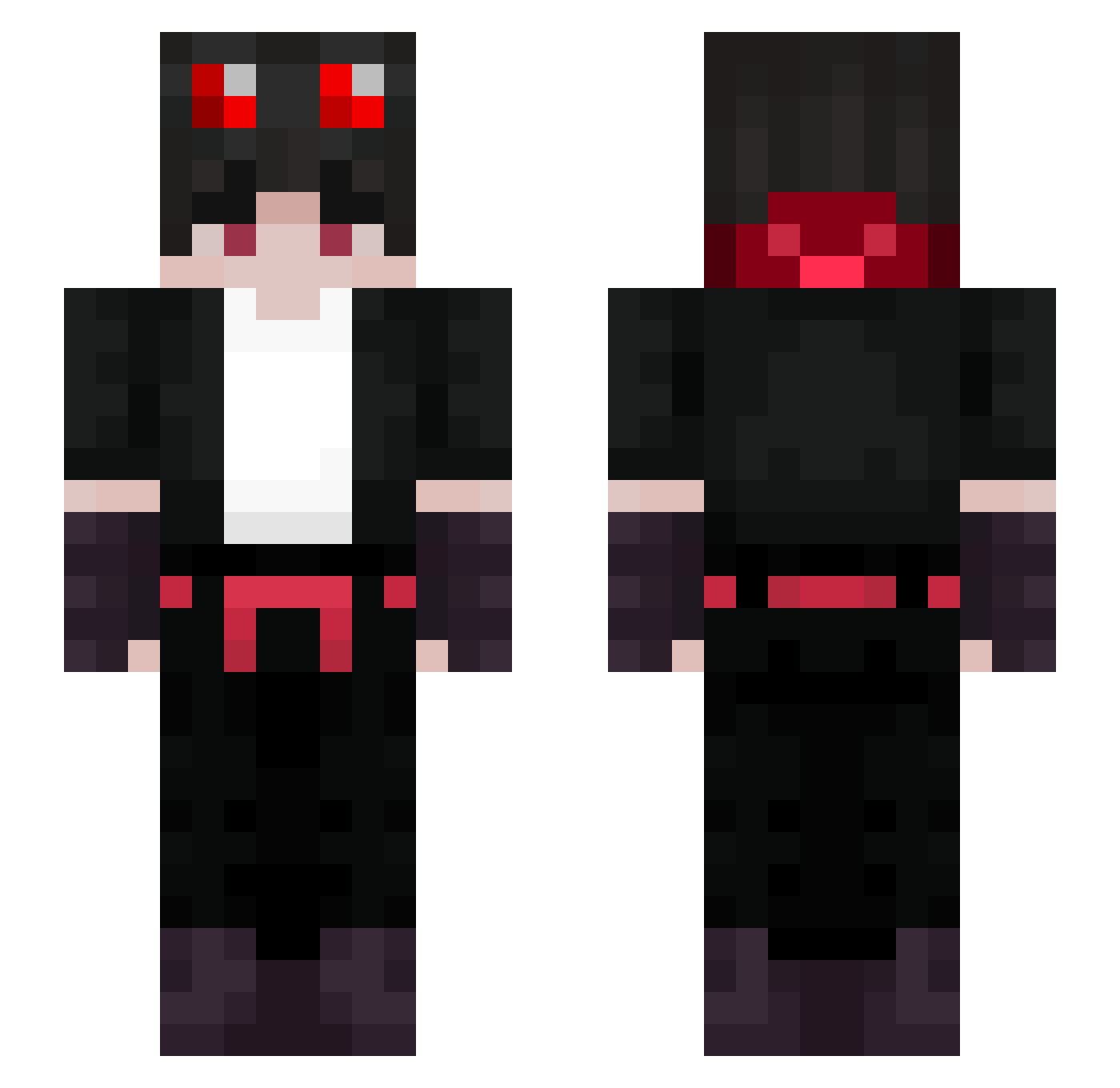 Vampsy_ Minecraft skin, front and back view
