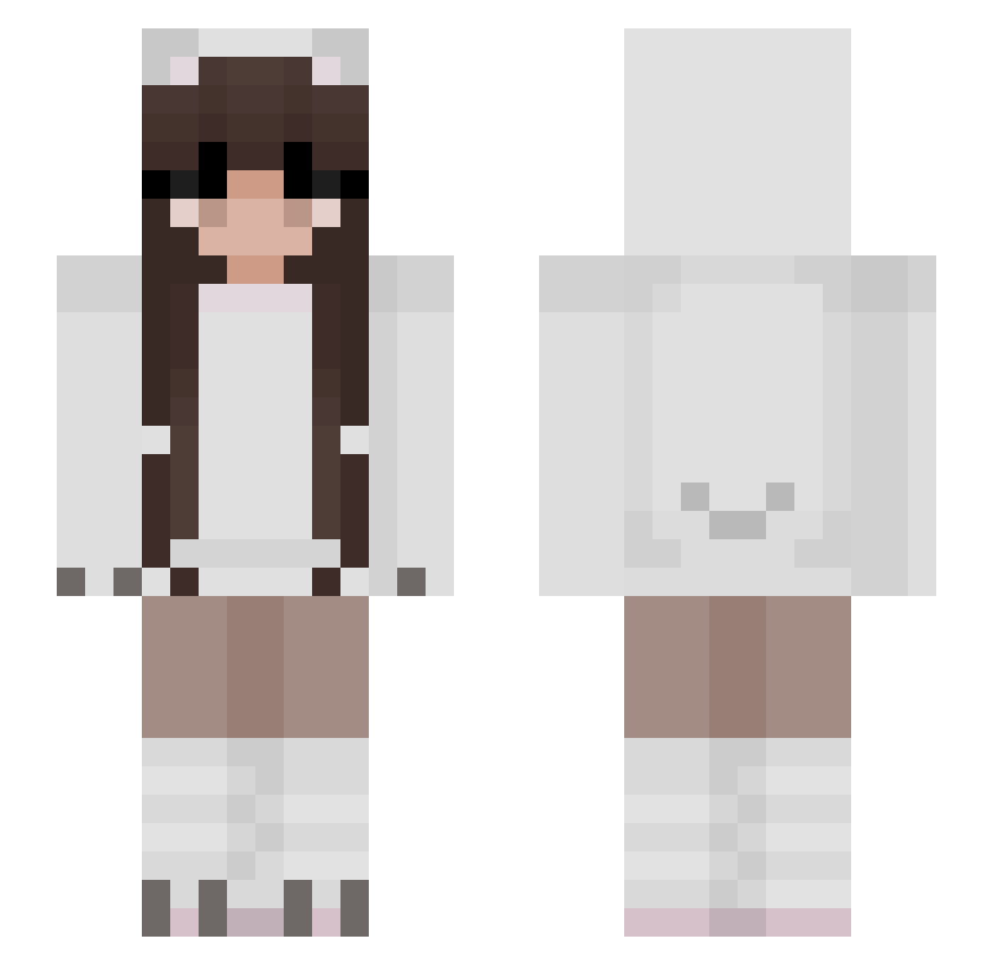 stedfastlara Minecraft skin, front and back view