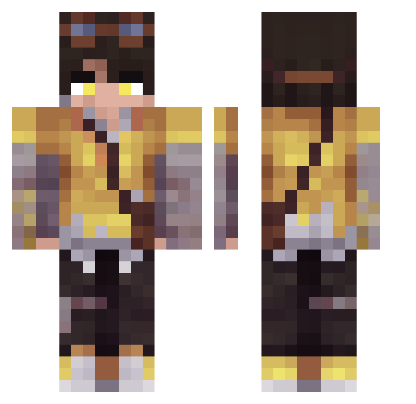 rain_wynter2cold Minecraft skin, front and back view