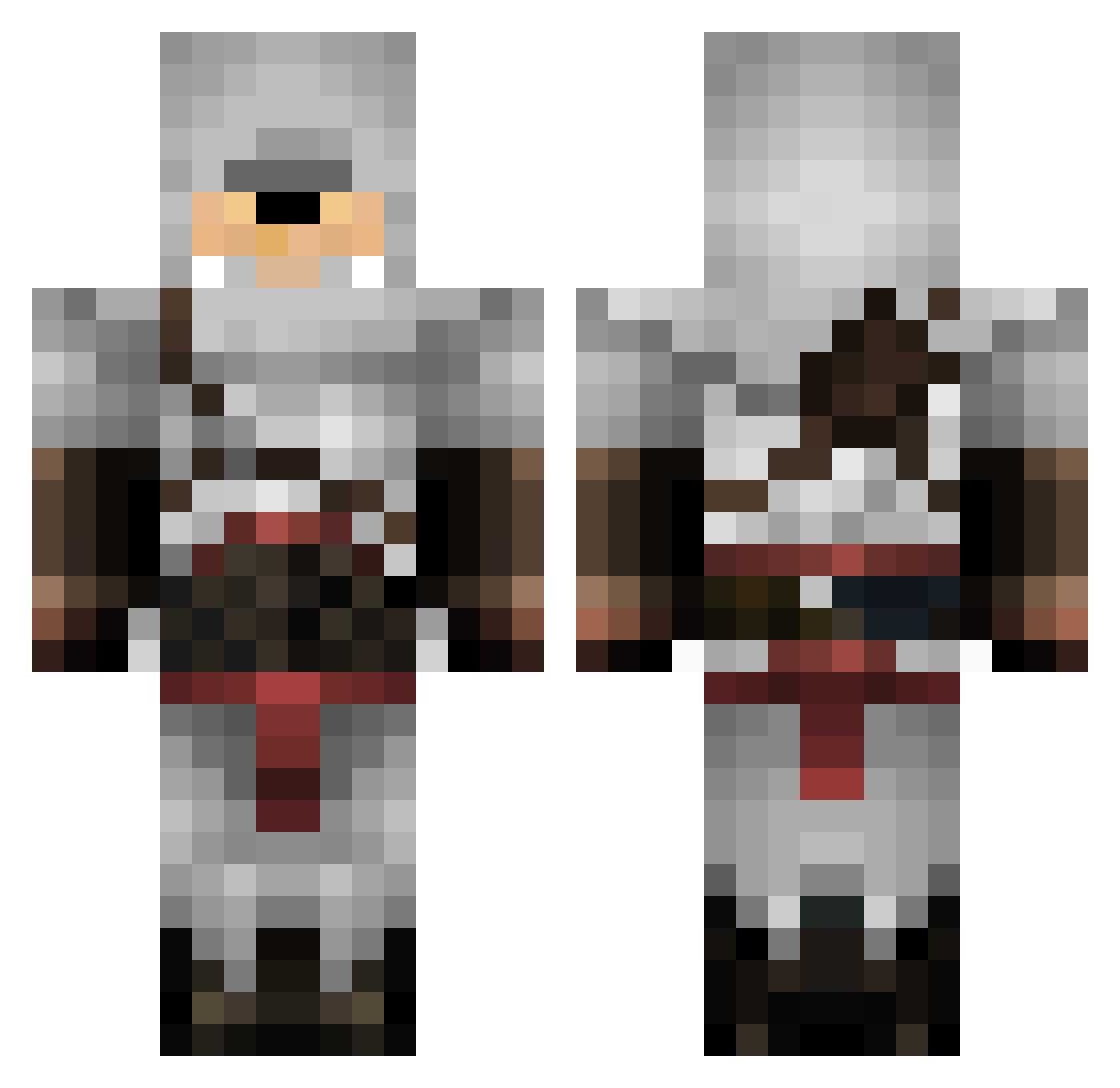 SirTai Minecraft skin, front and back view