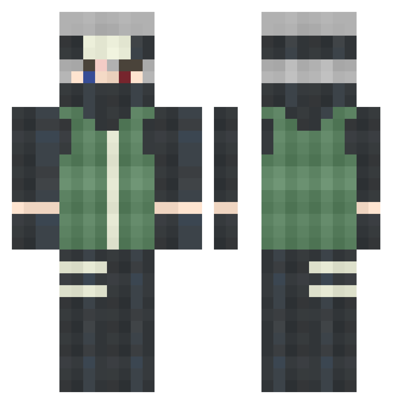 Thor2905 Minecraft skin, front and back view