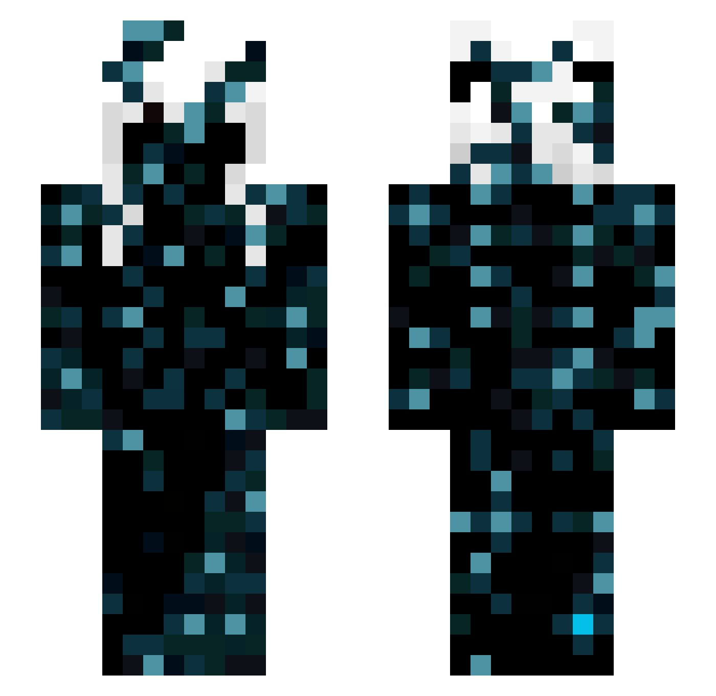 sifest Minecraft skin, front and back view