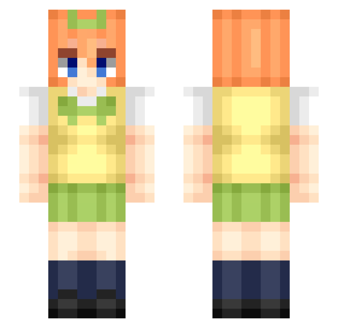 SR_CMO Minecraft skin, front and back view