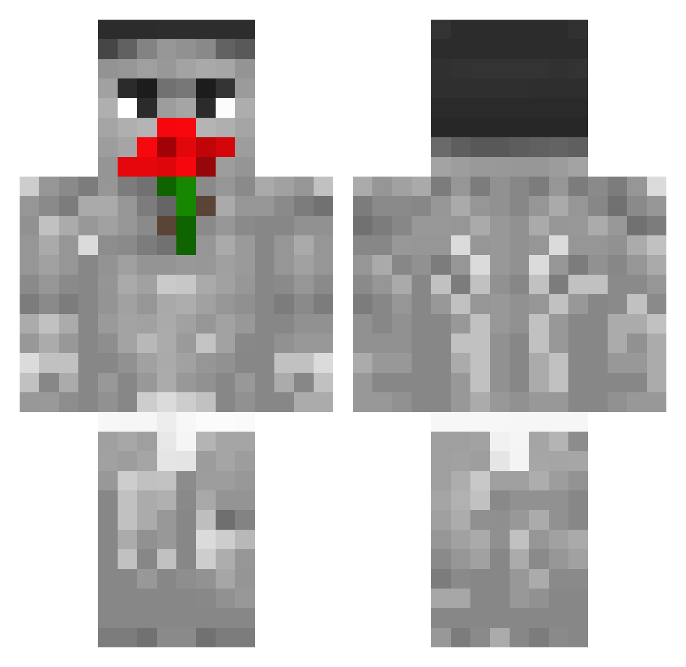 creamyreaper Minecraft skin, front and back view