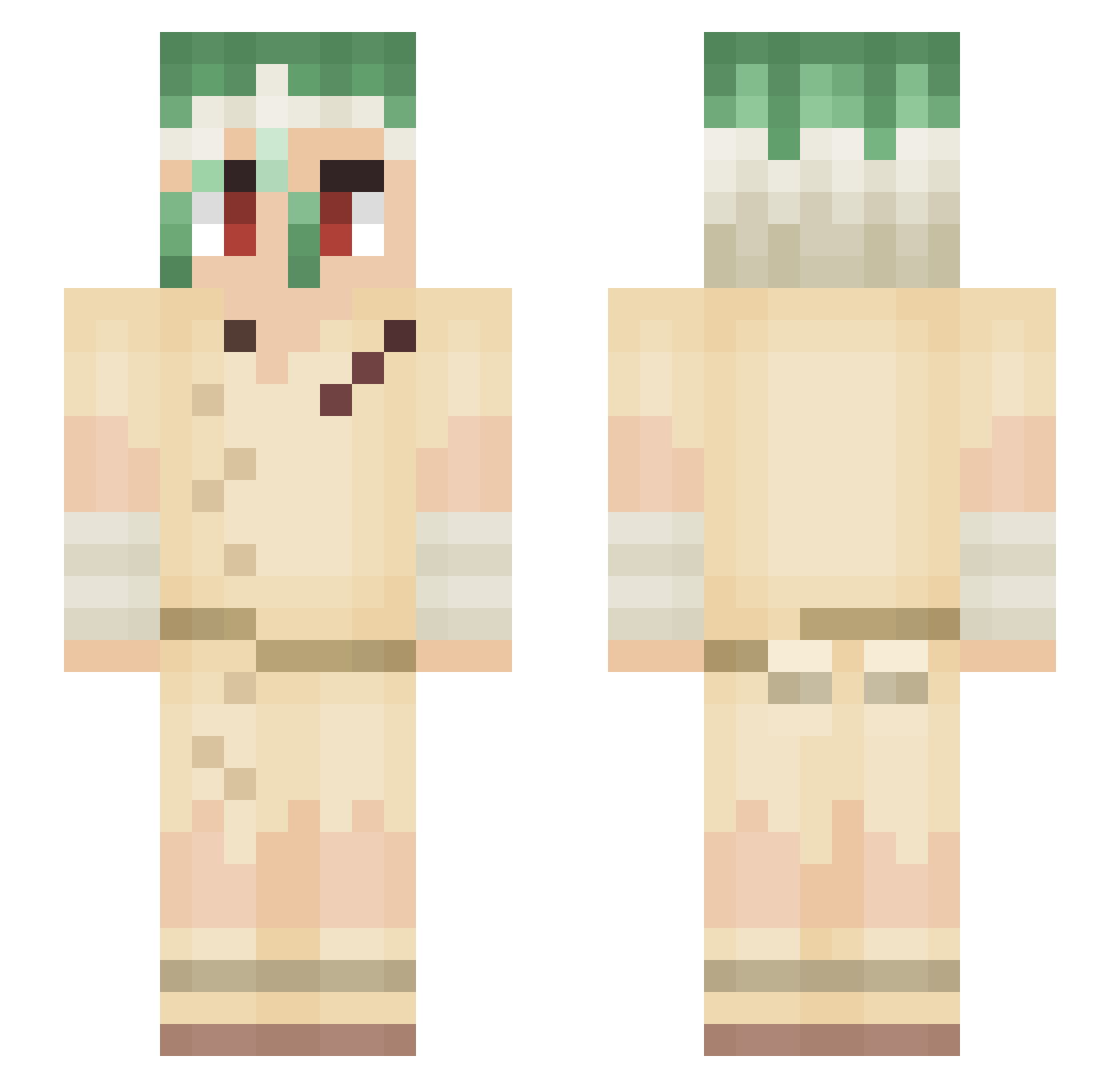 UselessRat2G Minecraft skin, front and back view