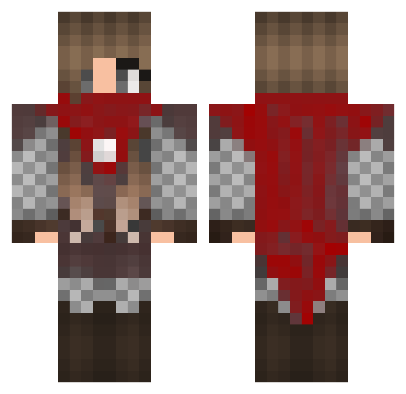 zorking5 Minecraft skin, front and back view