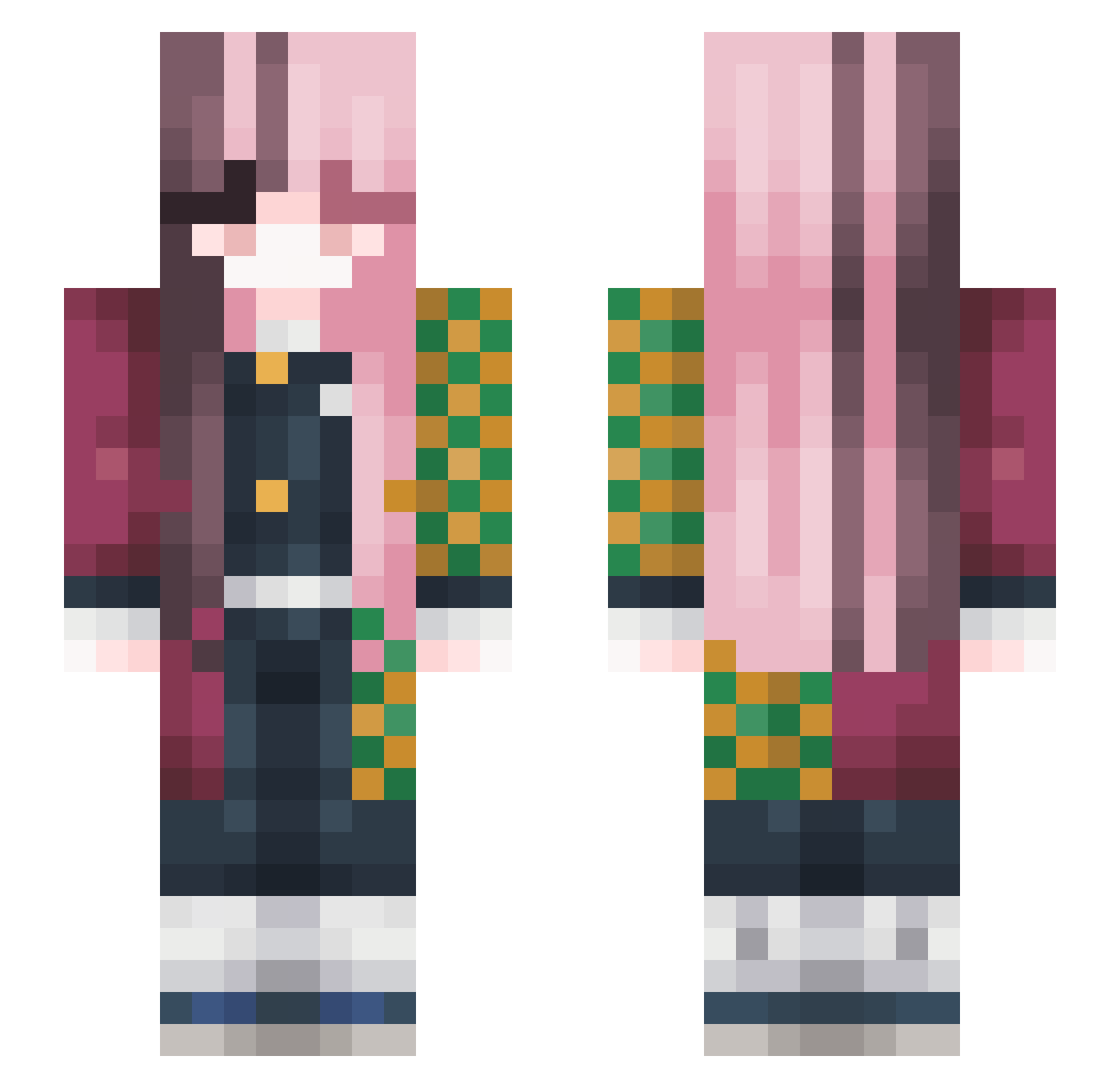 Fish_Schao_TW Minecraft skin, front and back view