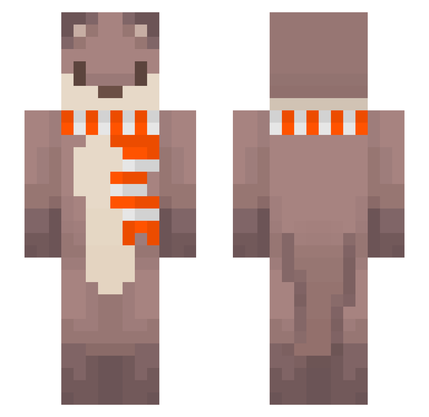 6uppy_ Minecraft skin, front and back view