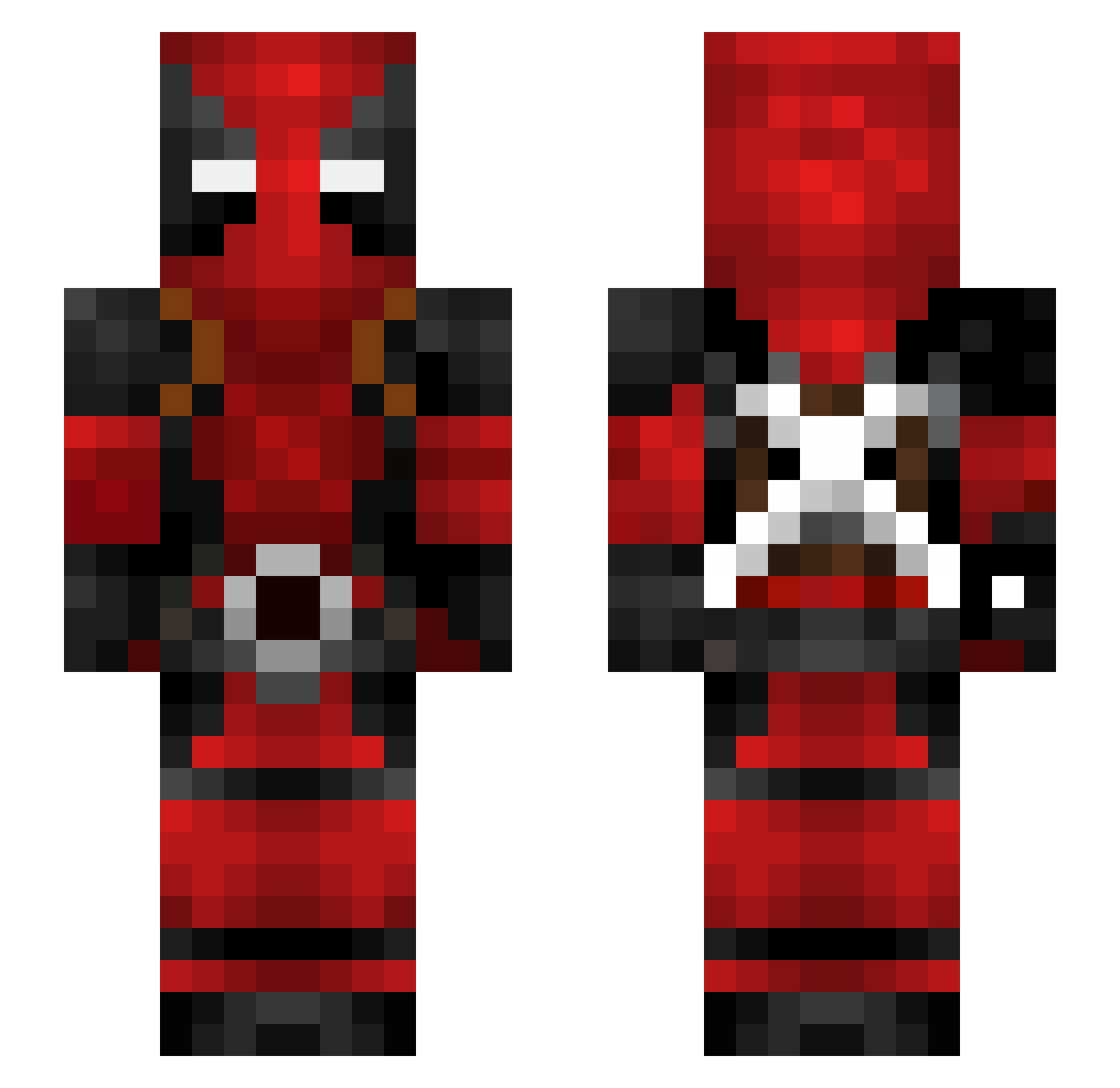 Tippy7228 Minecraft skin, front and back view