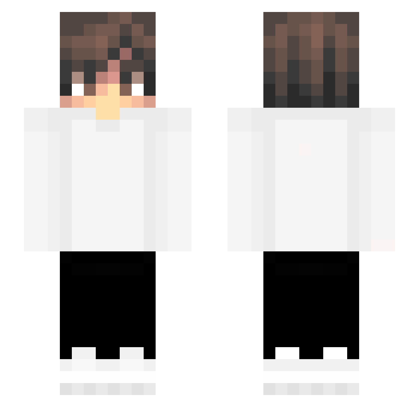 Redwyx_x Minecraft skin, front and back view