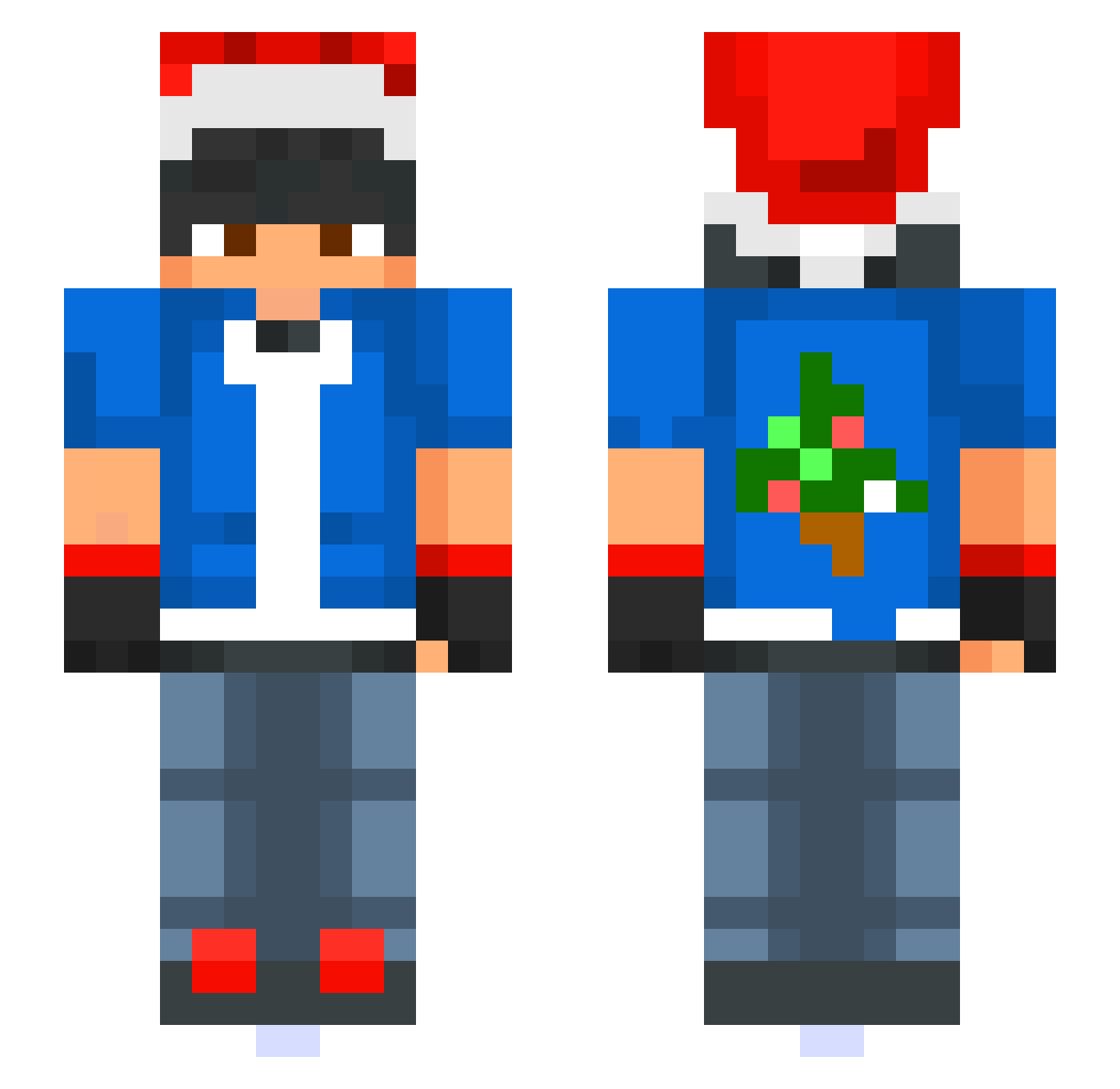 Froggy2580 Minecraft skin, front and back view