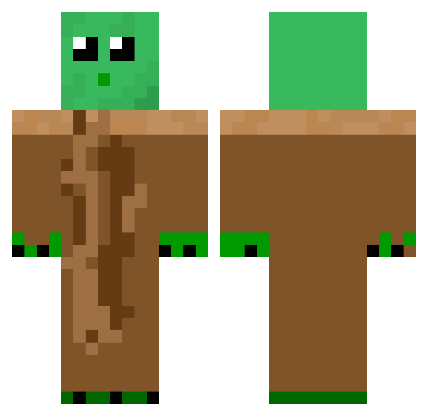 danielskadudle Minecraft skin, front and back view
