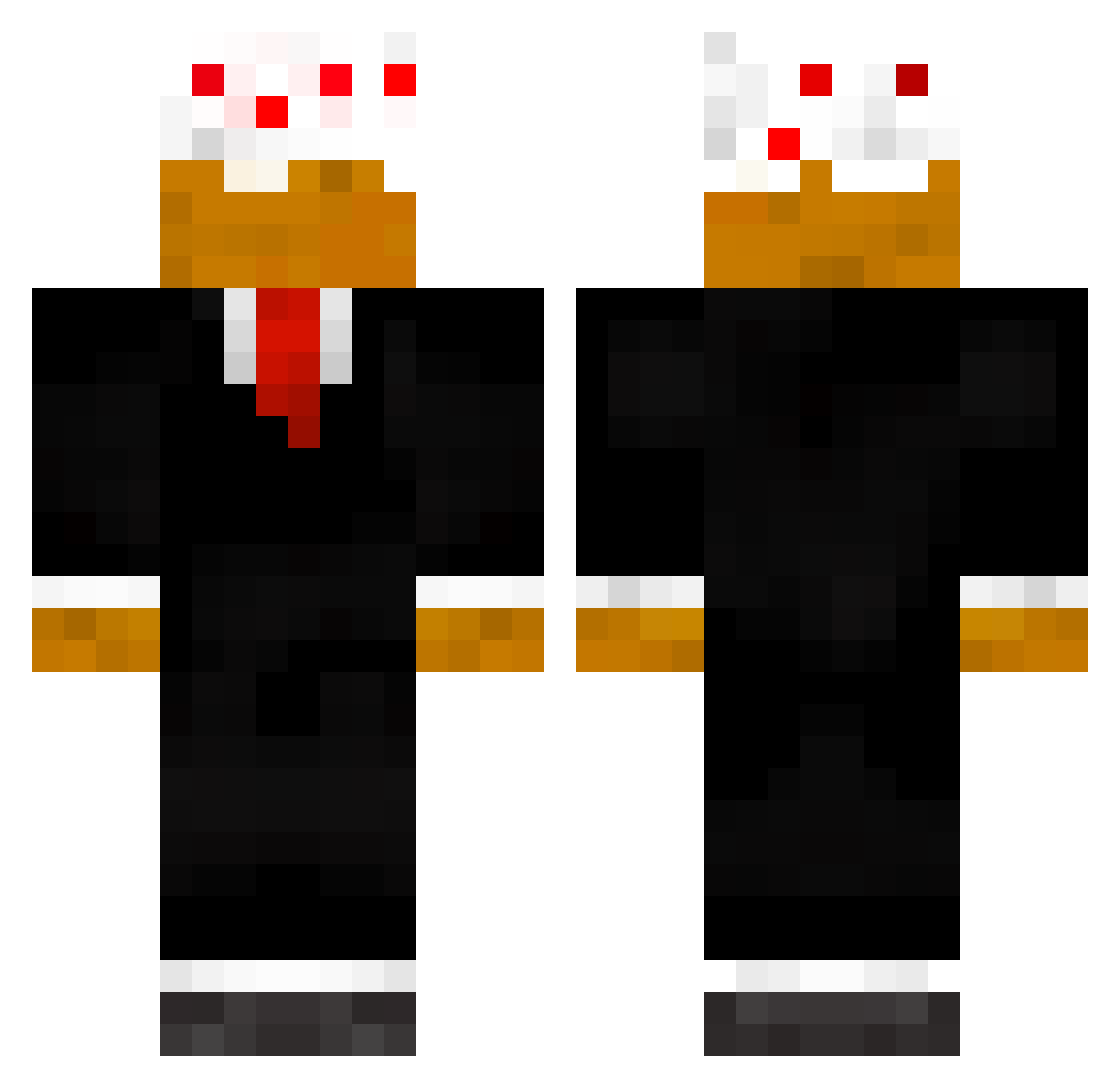 HA7EMOST Minecraft skin, front and back view