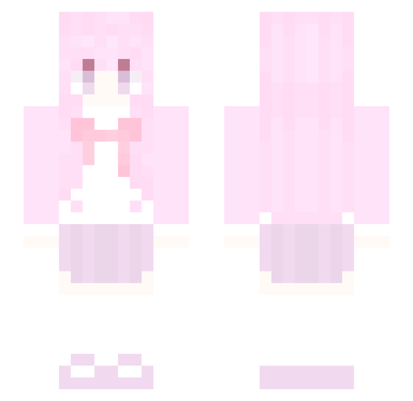 ItzMoka_ Minecraft skin, front and back view