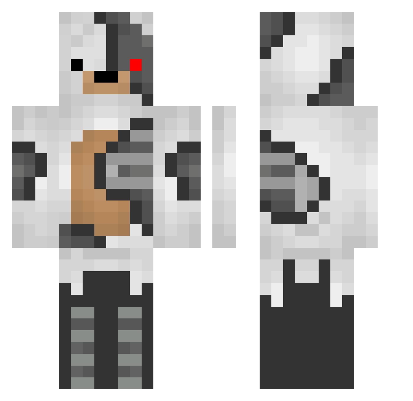 cookiedestroyer3 Minecraft skin, front and back view