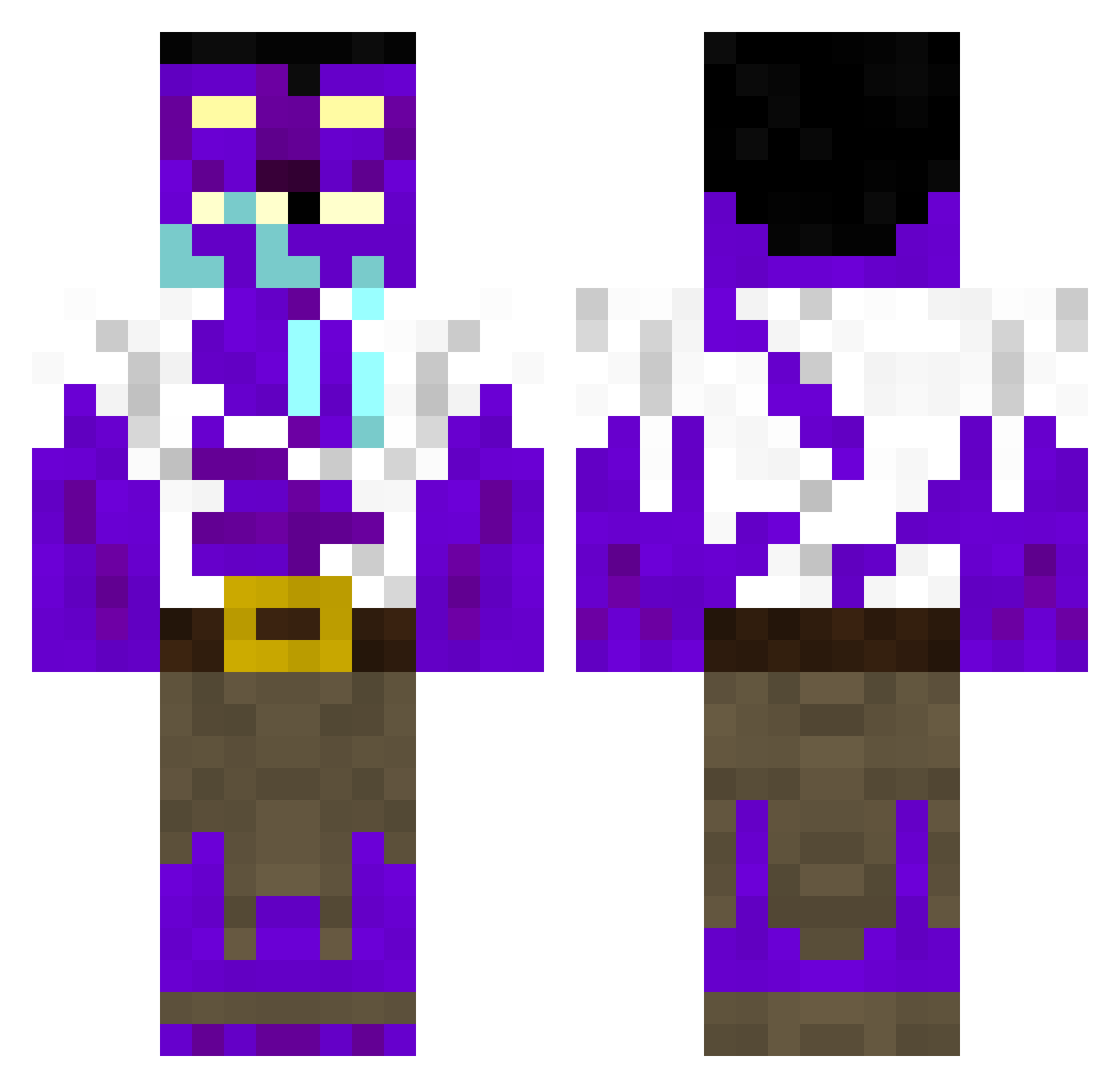 ShinEz_xy Minecraft skin, front and back view
