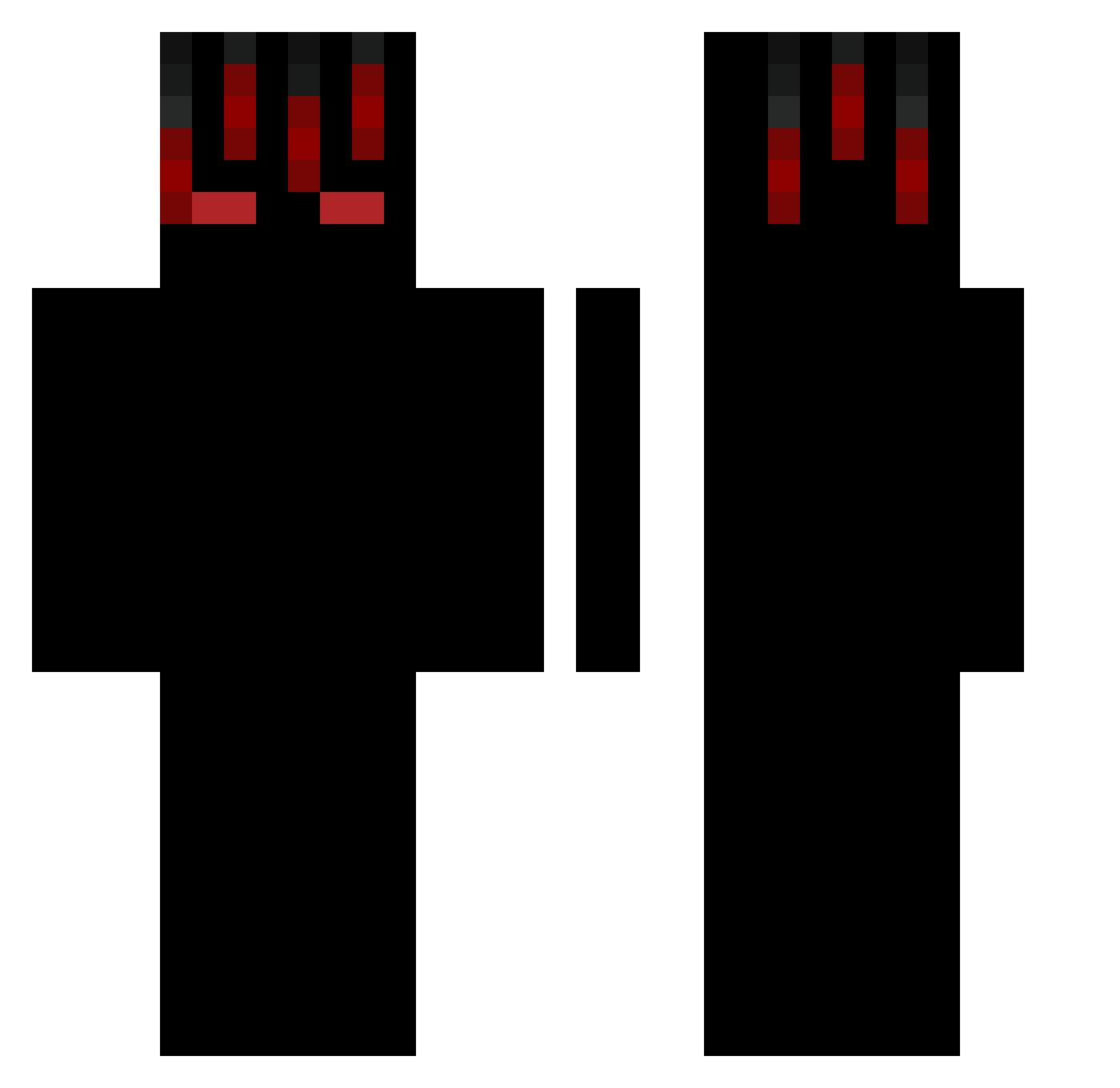XAFEK_ Minecraft skin, front and back view