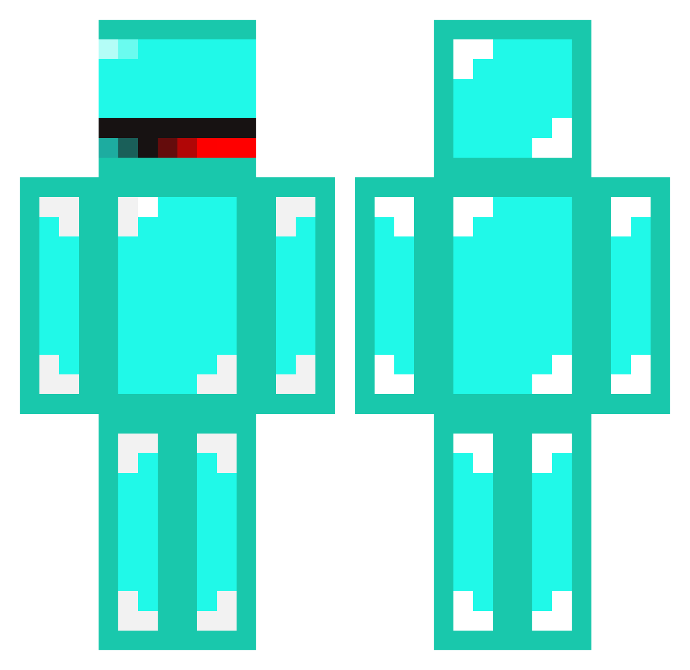 Skeppy_BBL Minecraft skin, front and back view