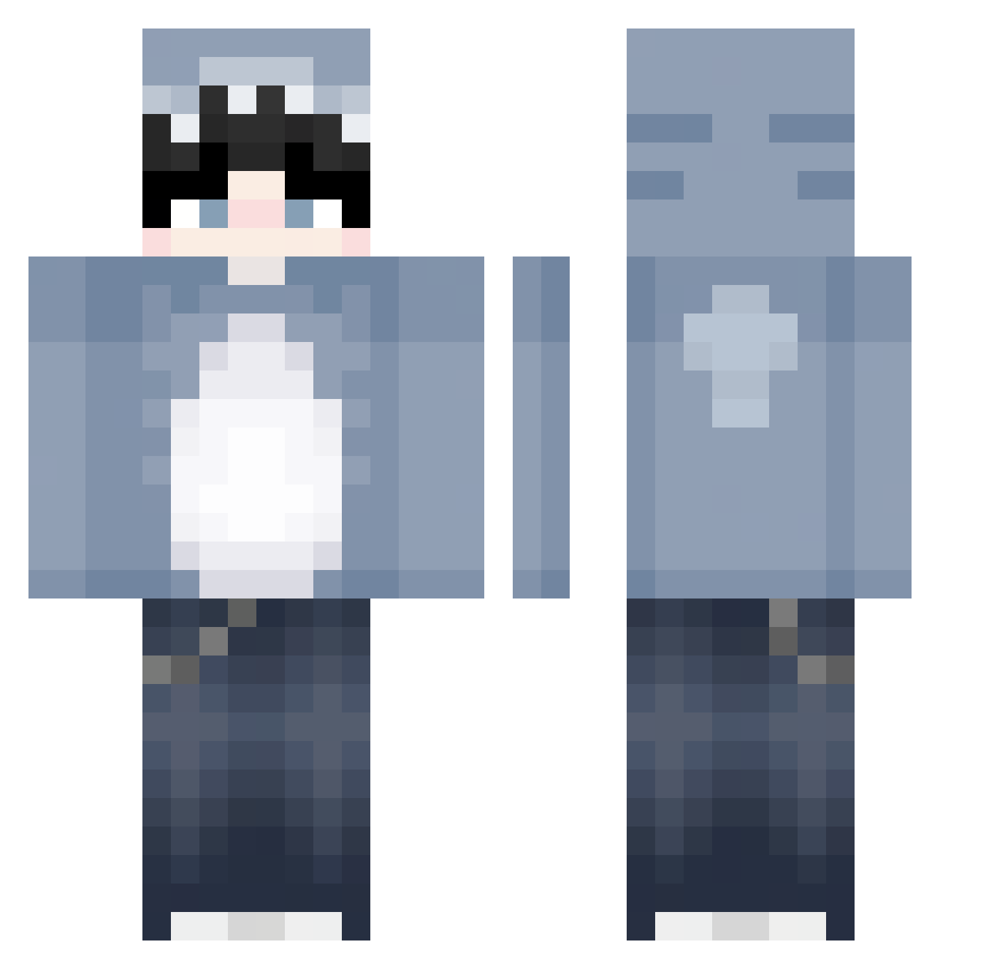 Ksawery1979 Minecraft skin, front and back view