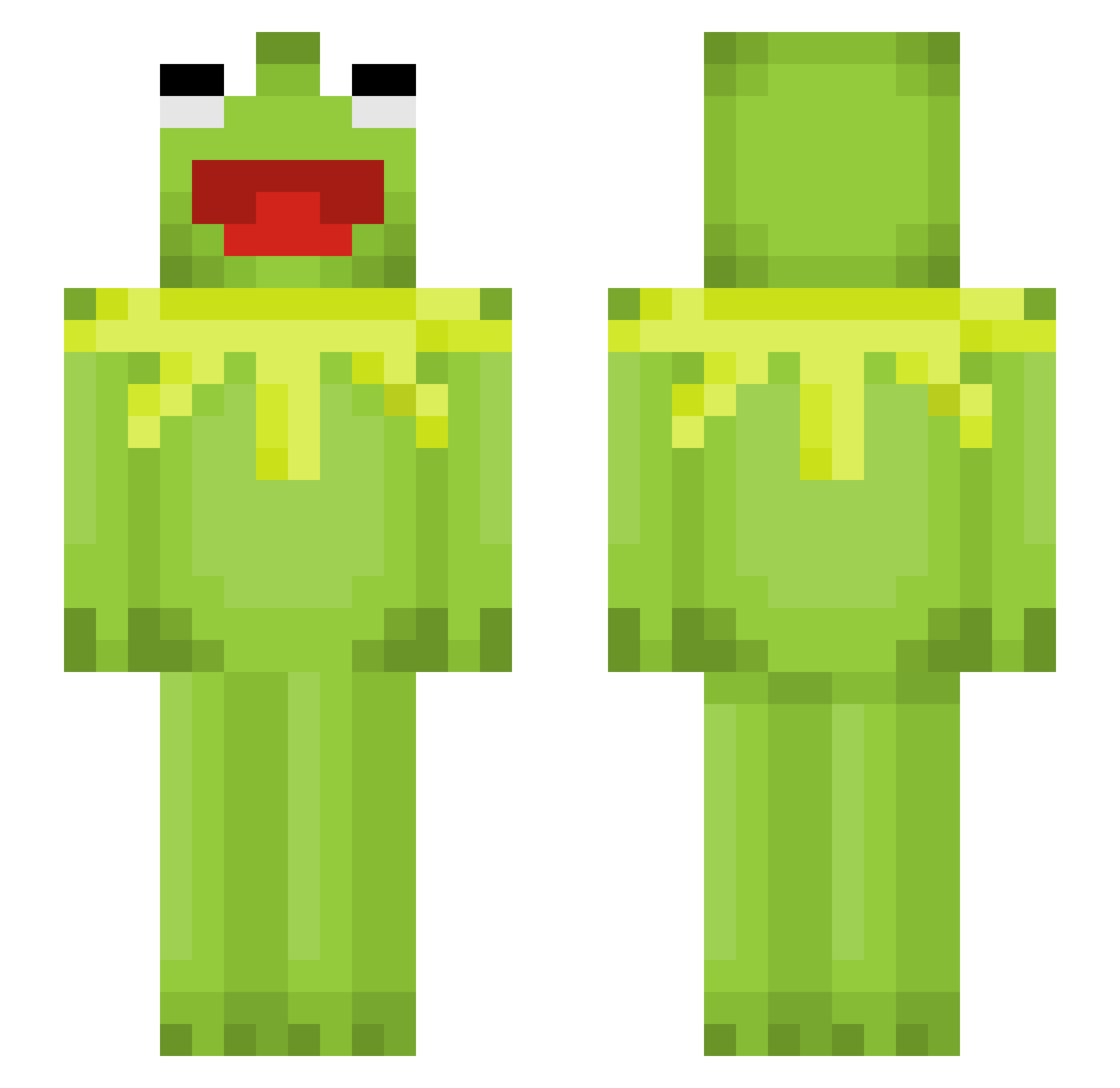 deadbones312 Minecraft skin, front and back view