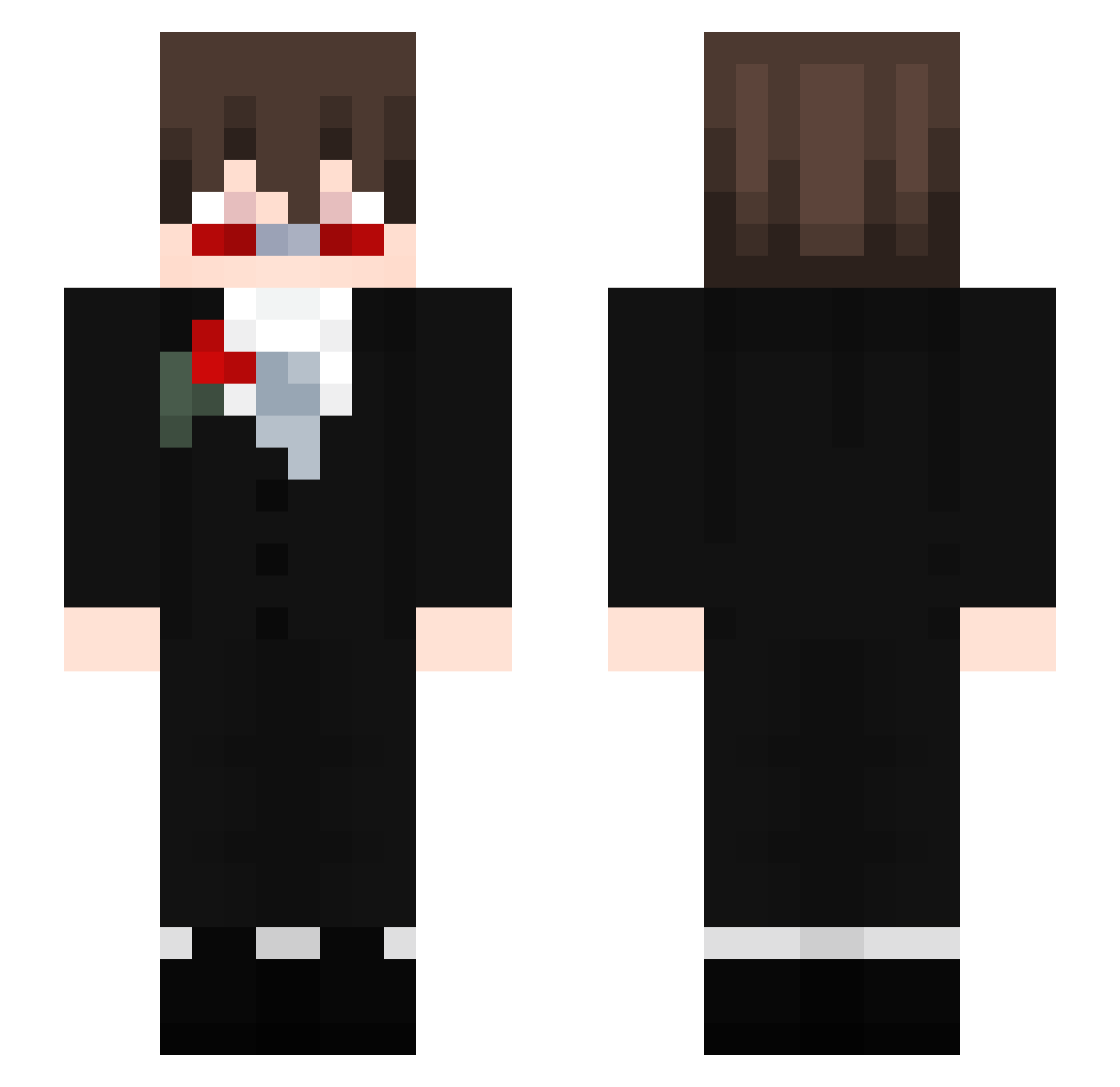 reagosn Minecraft skin, front and back view