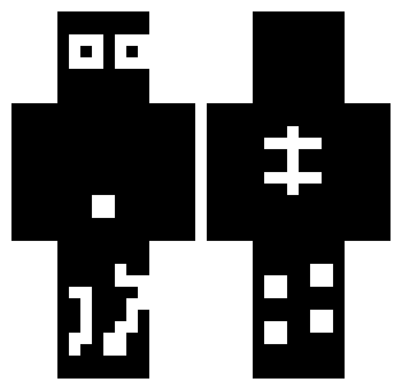 zyro_4712MC Minecraft skin, front and back view