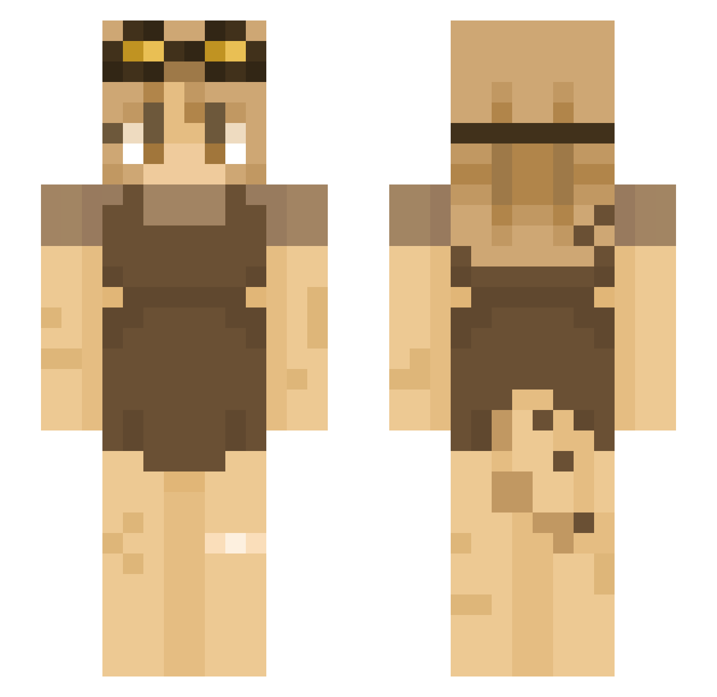 GummybearLulu Minecraft skin, front and back view