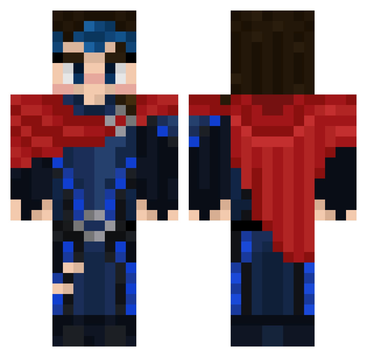 humbabe Minecraft skin, front and back view