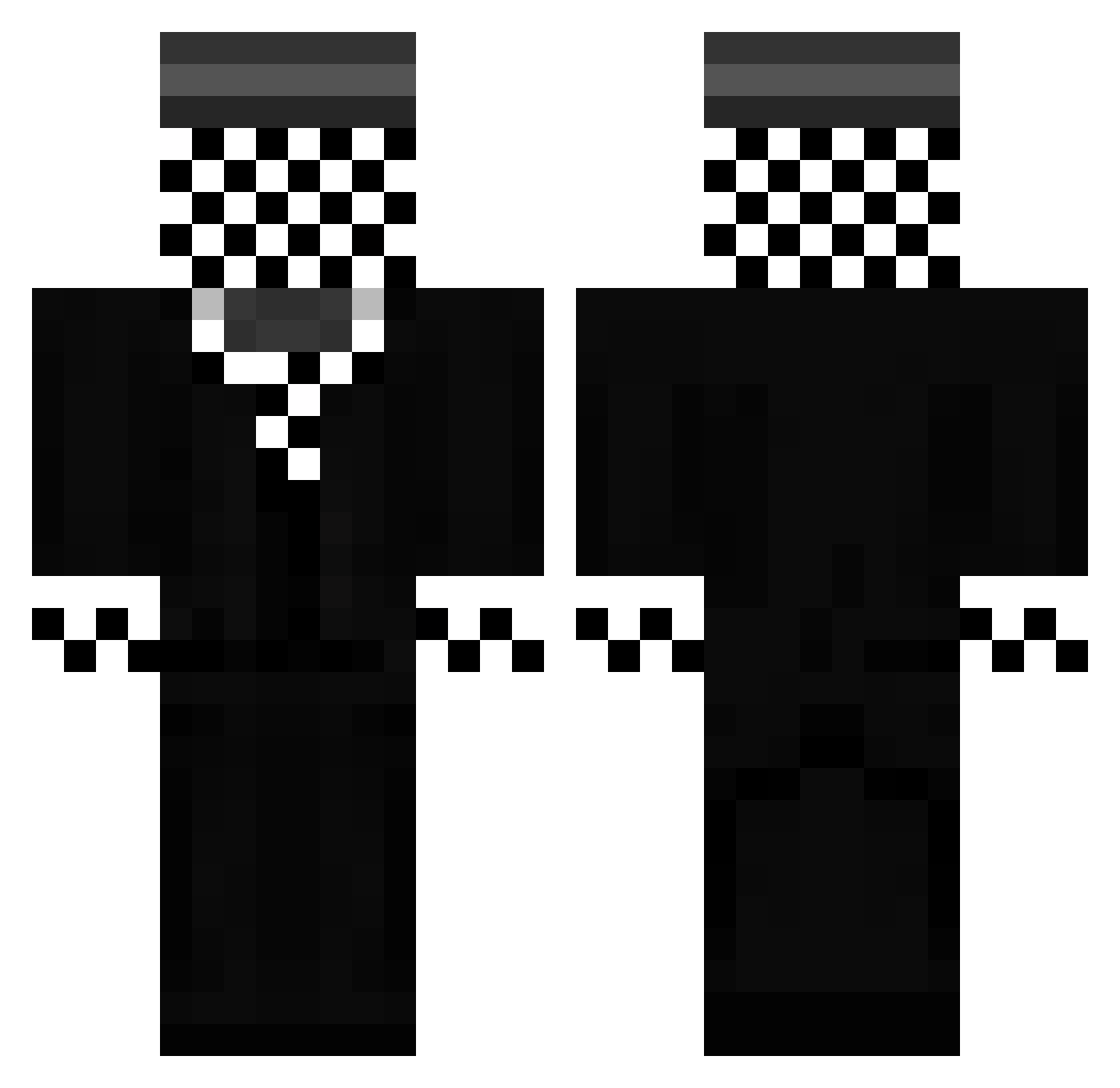 SrKoenigsegg Minecraft skin, front and back view