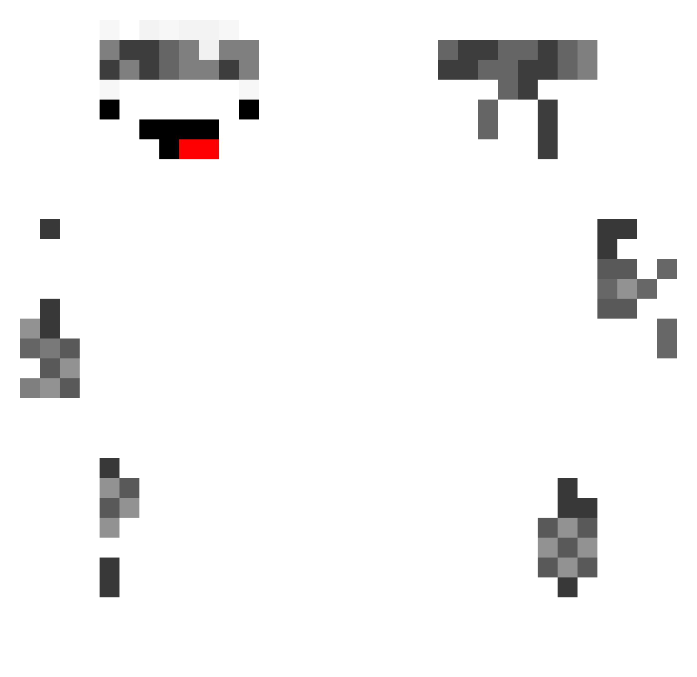 Pluss_X2 Minecraft skin, front and back view