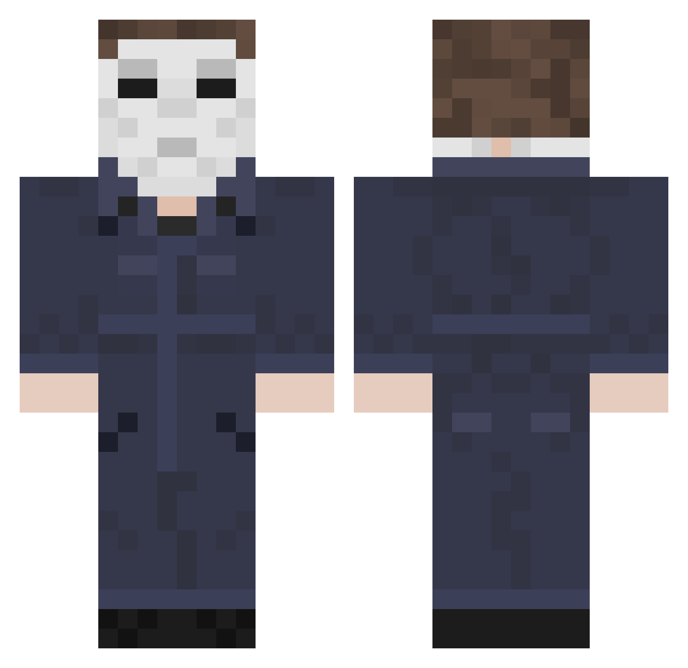 SeBaPoWa9 Minecraft skin, front and back view