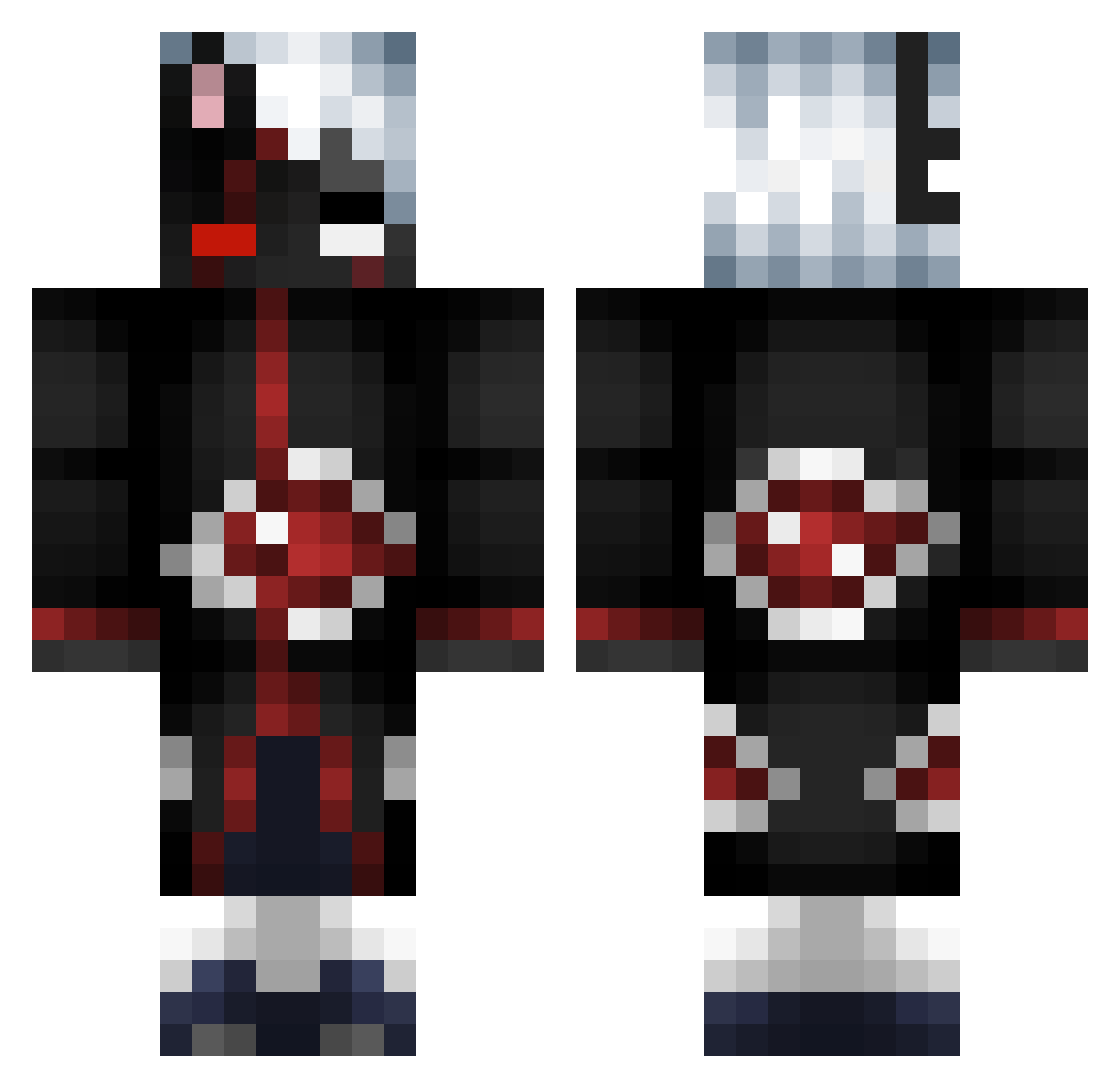 SlayerJoao_ Minecraft skin, front and back view