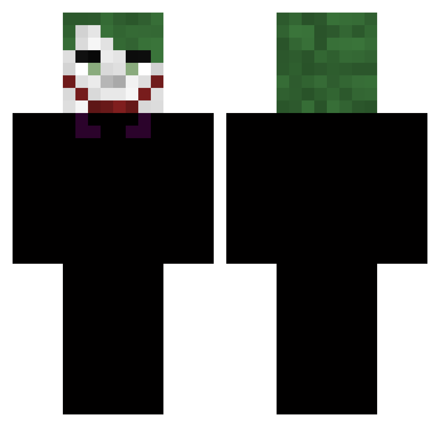 McBrian00 Minecraft skin, front and back view