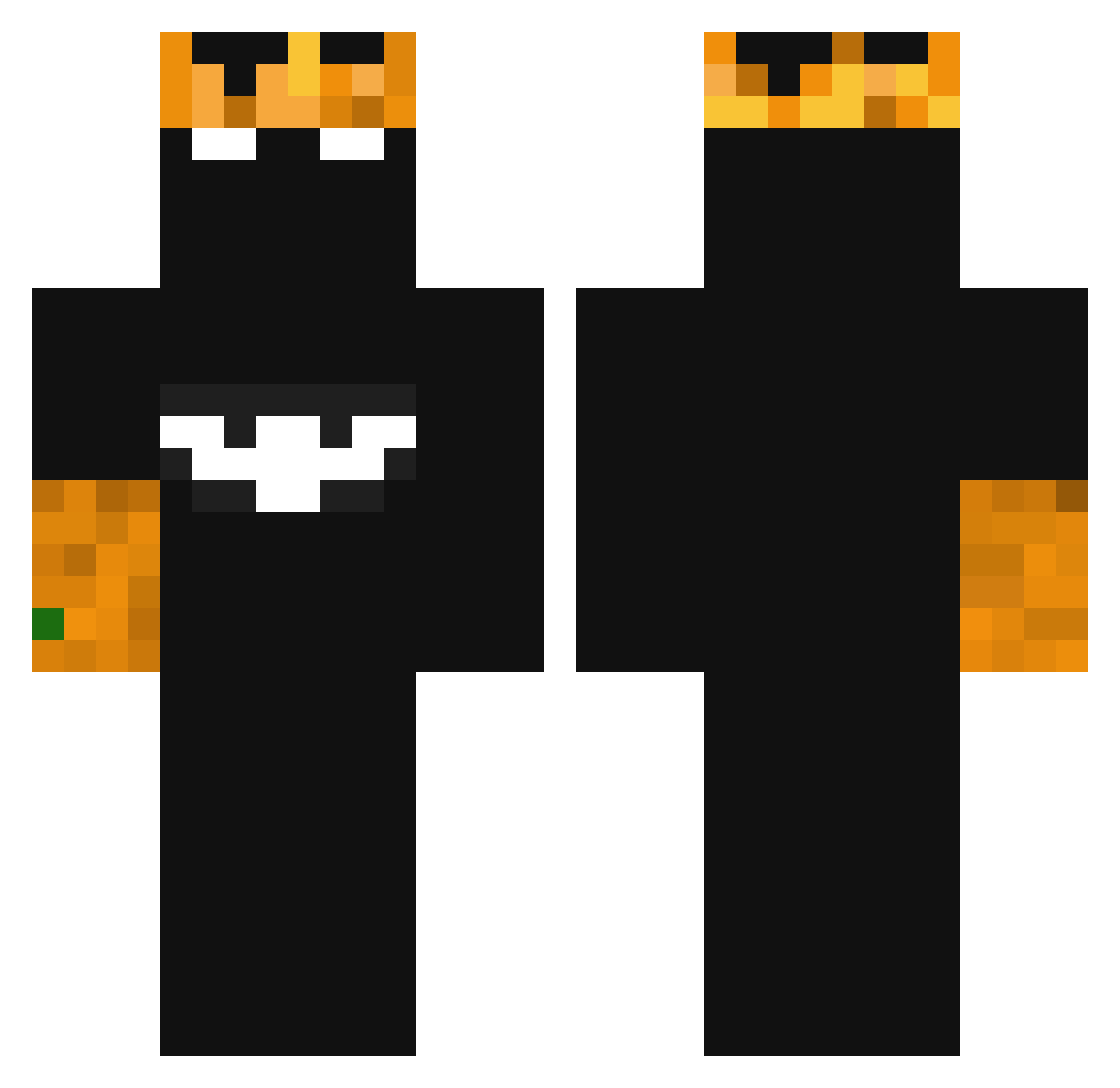 MrSigma420 Minecraft skin, front and back view