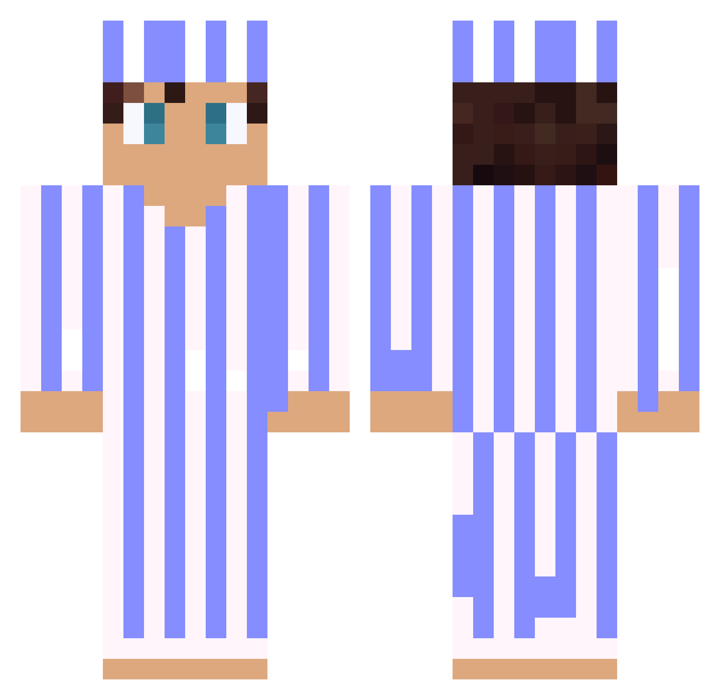 _LvcaQ_ Minecraft skin, front and back view