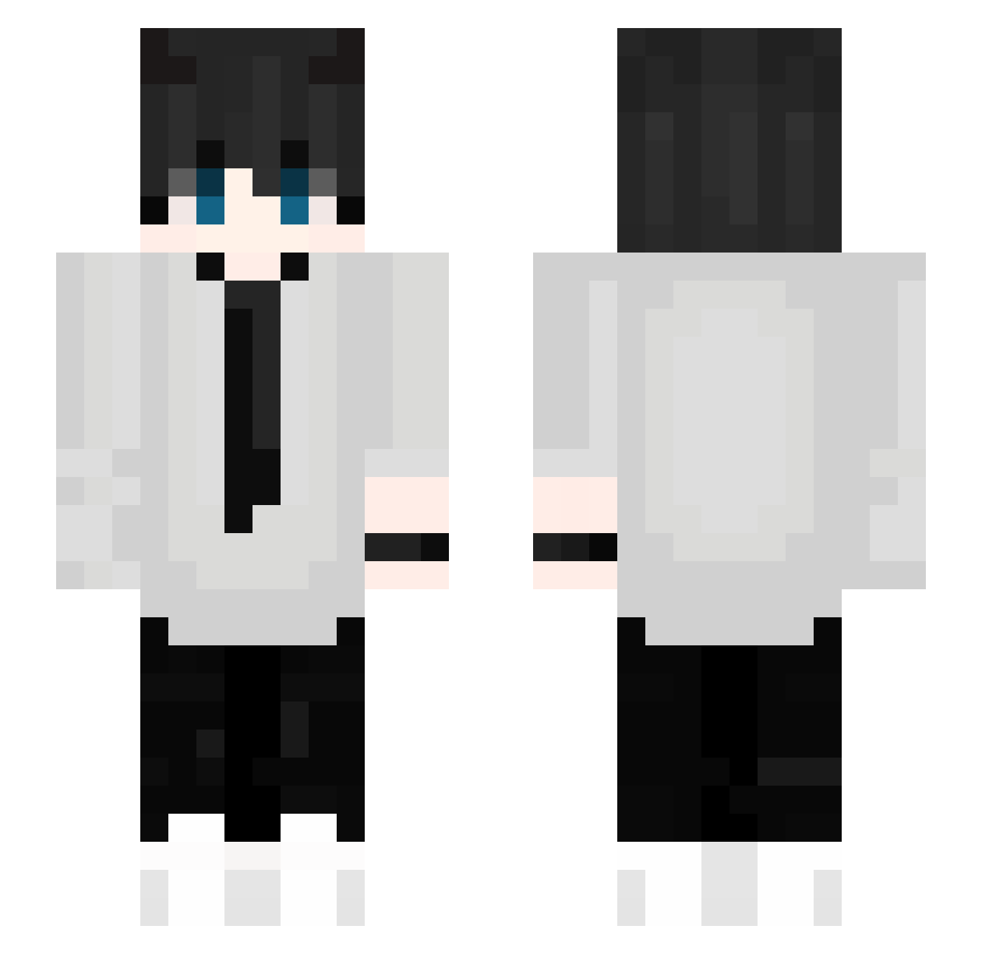 TrouyeeLee Minecraft skin, front and back view