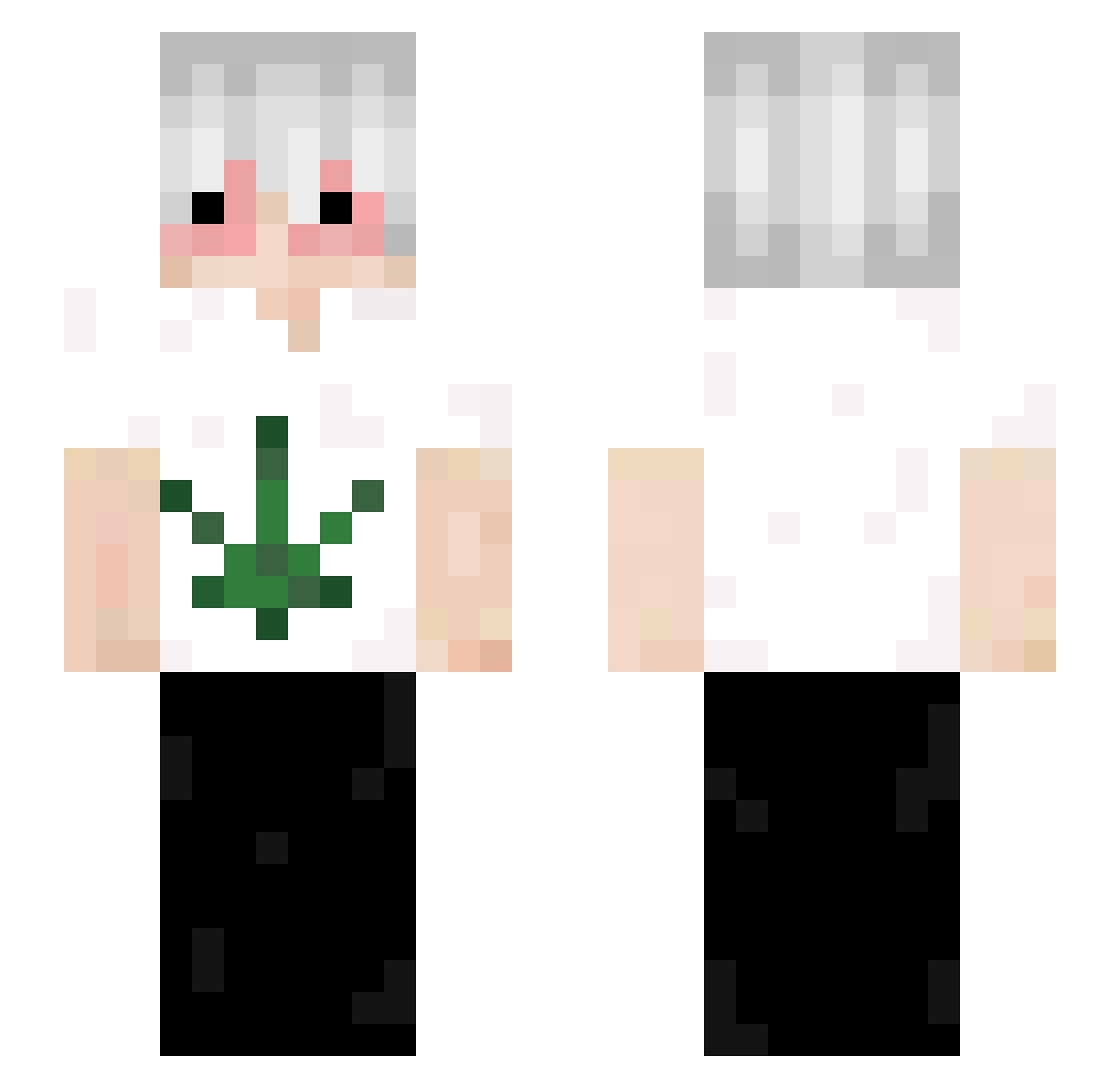 SingleEclipse69 Minecraft skin, front and back view