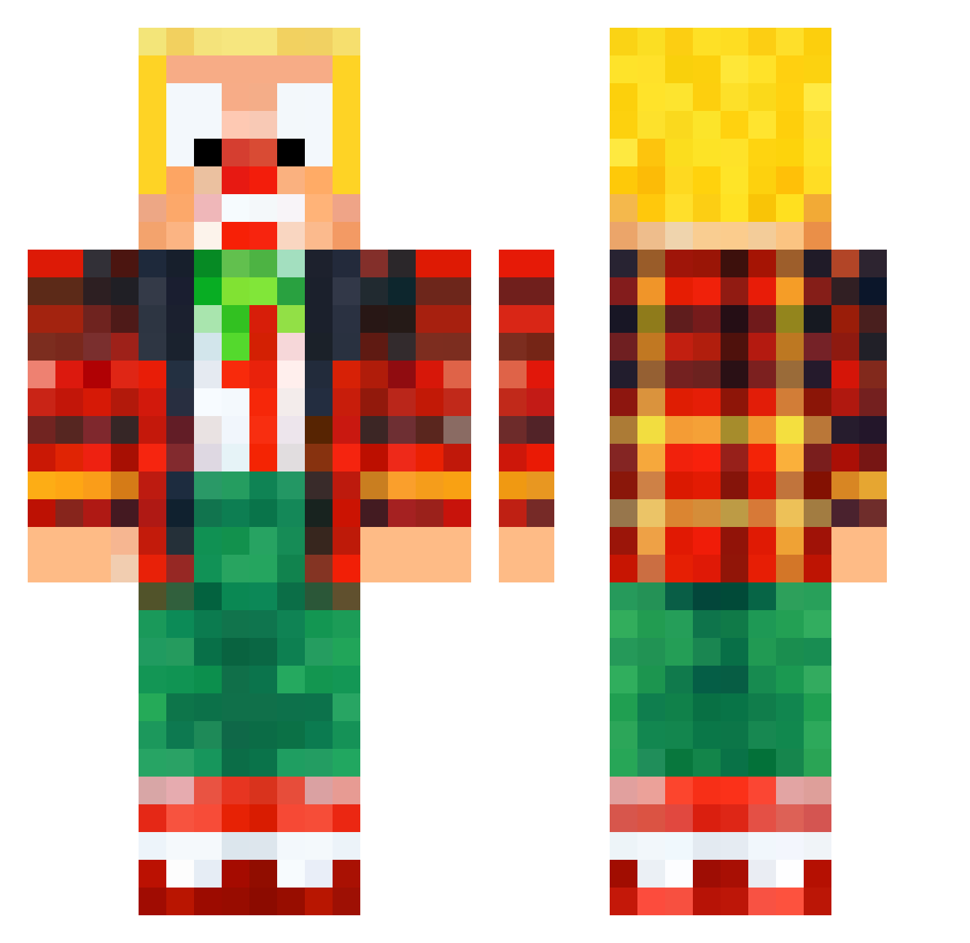 Bas_Plas Minecraft skin, front and back view