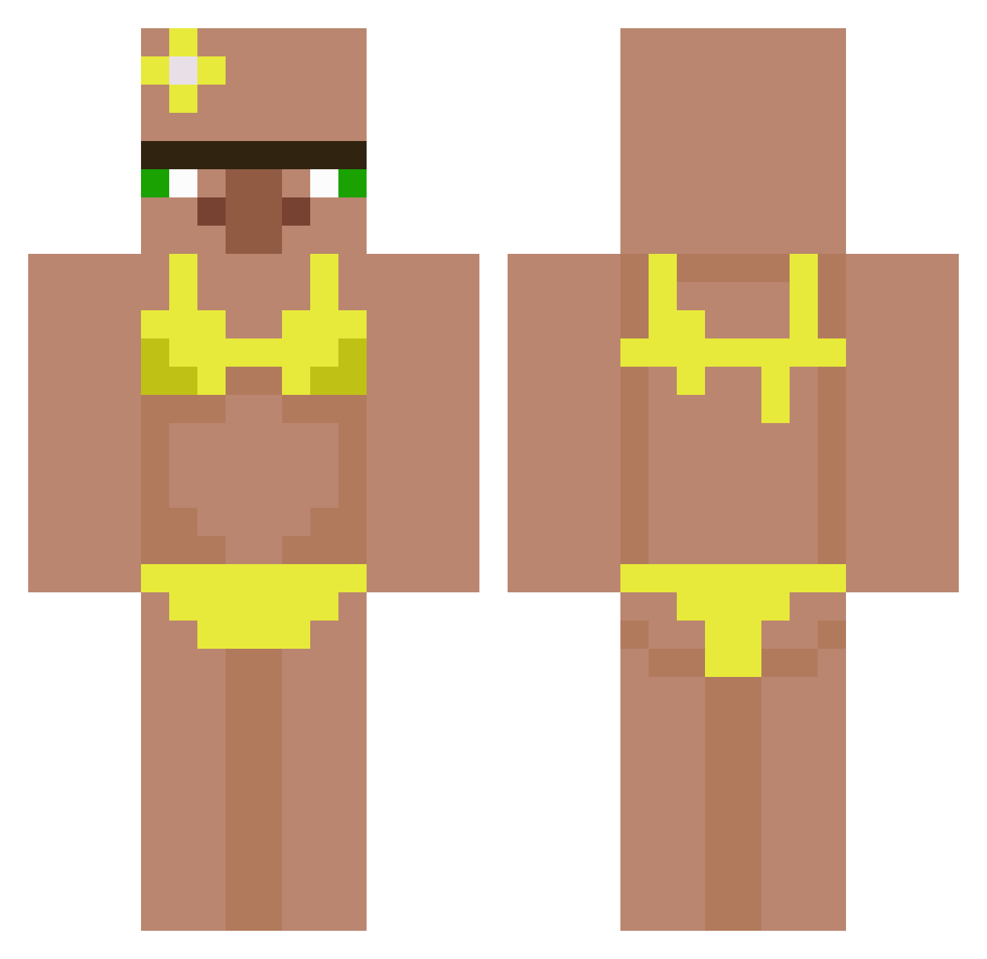 x_Maciusx_ Minecraft skin, front and back view