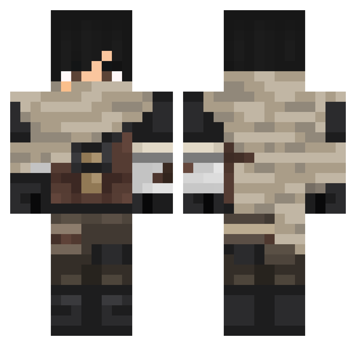 Lodzik_kox123 Minecraft skin, front and back view