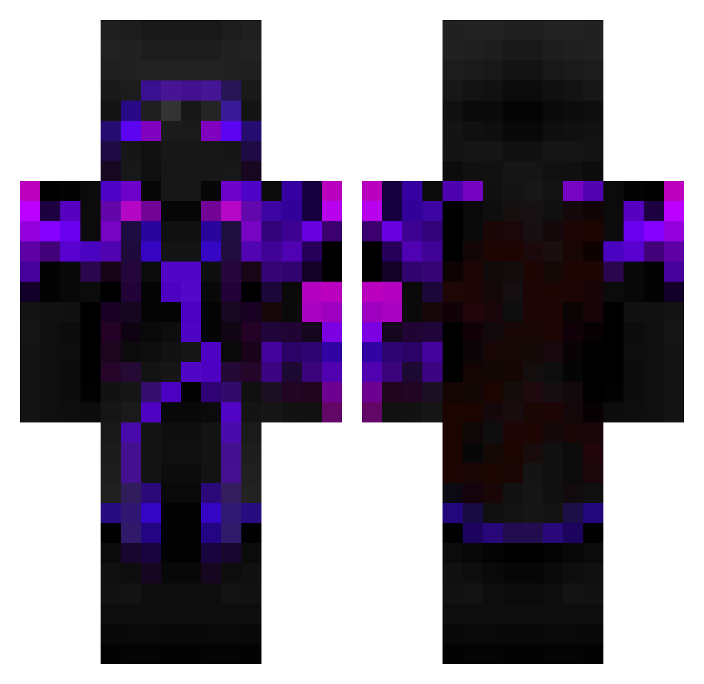 Til1206 Minecraft skin, front and back view