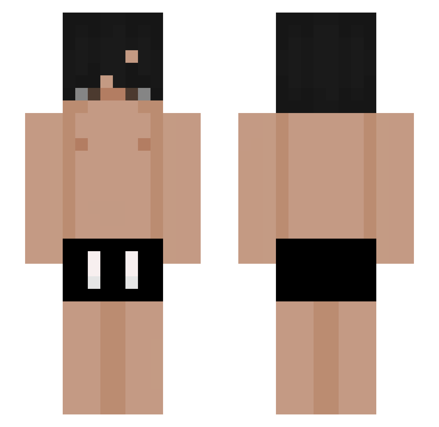 SaveWaterBro1037 Minecraft skin, front and back view
