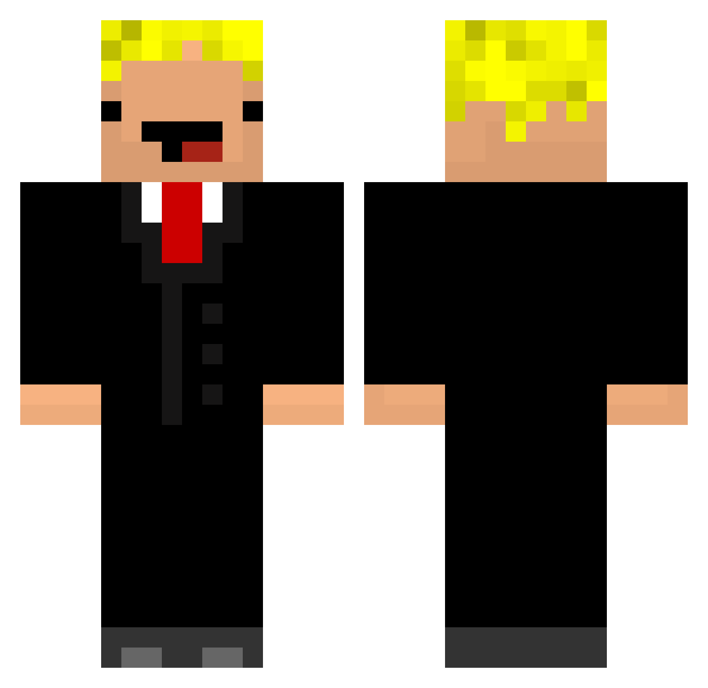 __rewinside__ Minecraft skin, front and back view