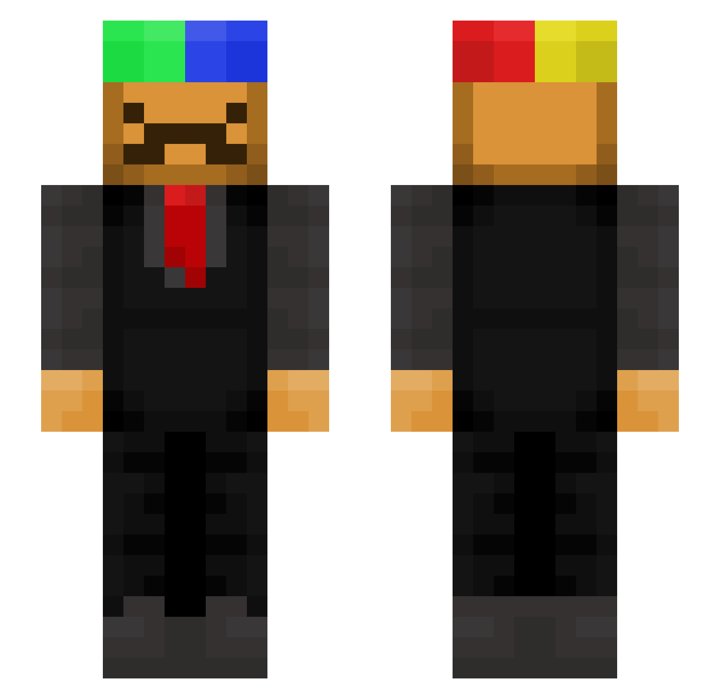 Garmaneyden1 Minecraft skin, front and back view