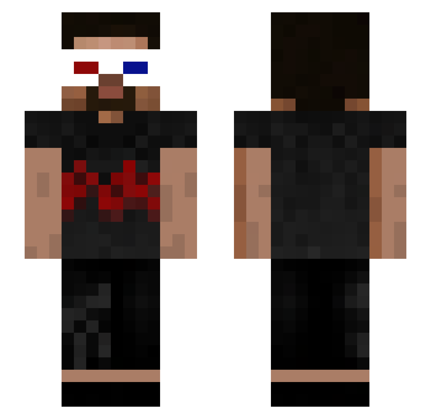 J_ose_ Minecraft skin, front and back view