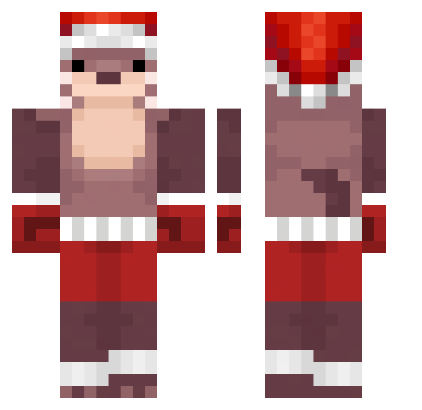 1_TBX_9 Minecraft skin, front and back view