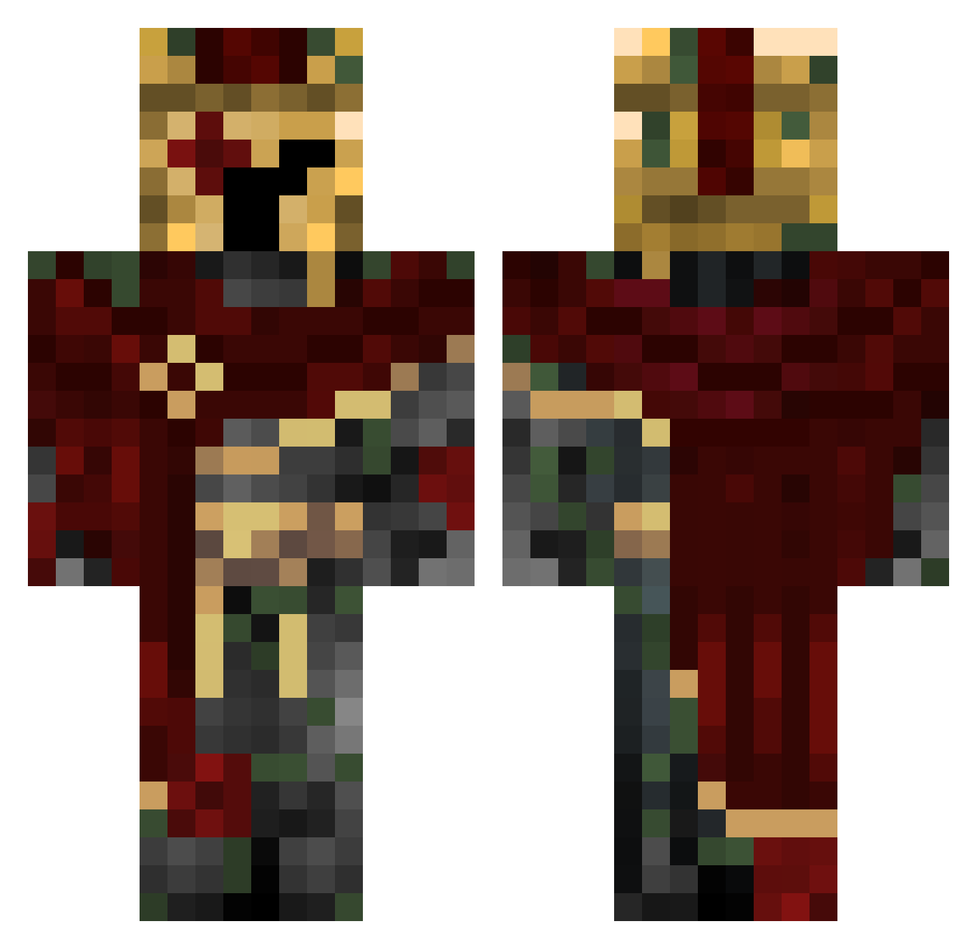ryy_msmc_52e Minecraft skin, front and back view