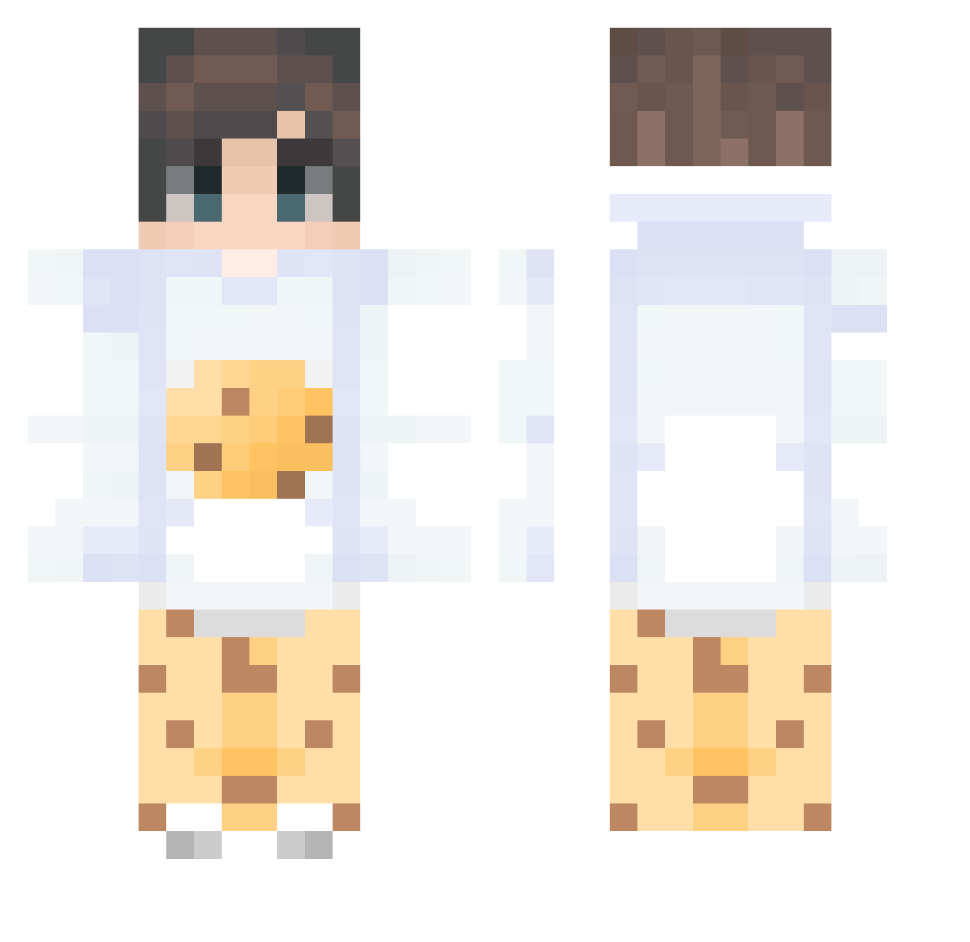 The_killergio Minecraft skin, front and back view