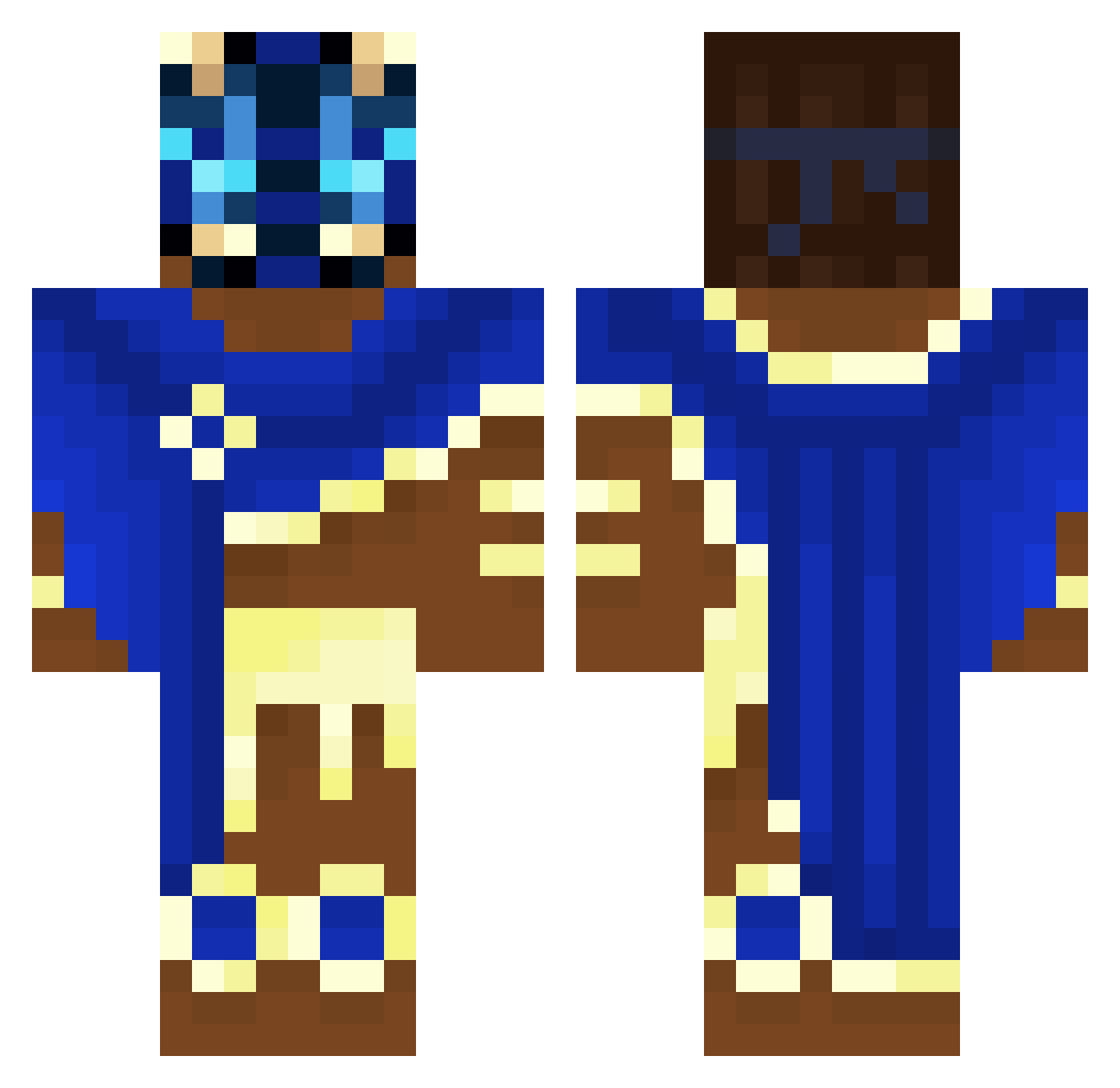 Liiminar Minecraft skin, front and back view